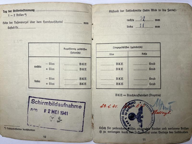 Soldbuch - Luftwaffe - 22.Flak Div. - Pfordte