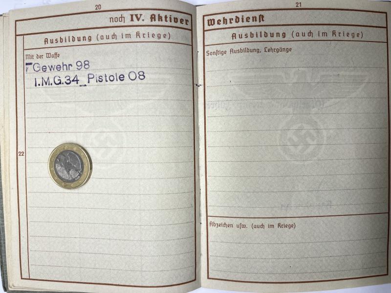 Wehrpass - WH (Heer) - 29.Inf.Div.- Dehnhardt