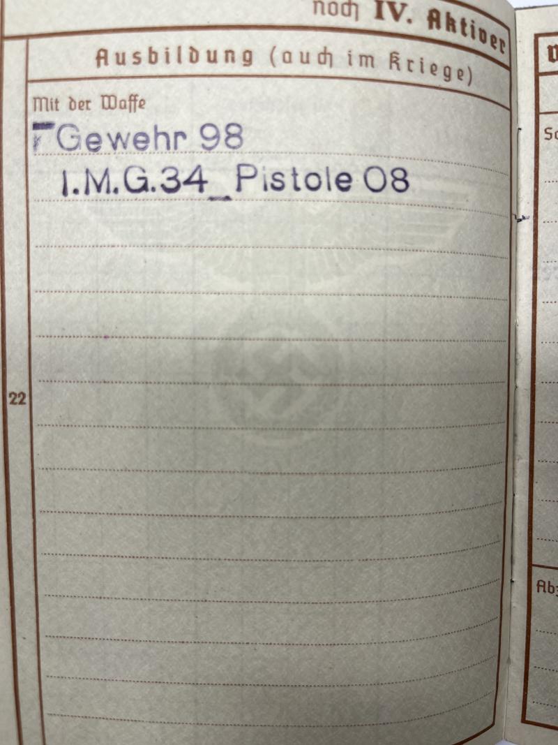 Wehrpass - WH (Heer) - 29.Inf.Div.- Dehnhardt