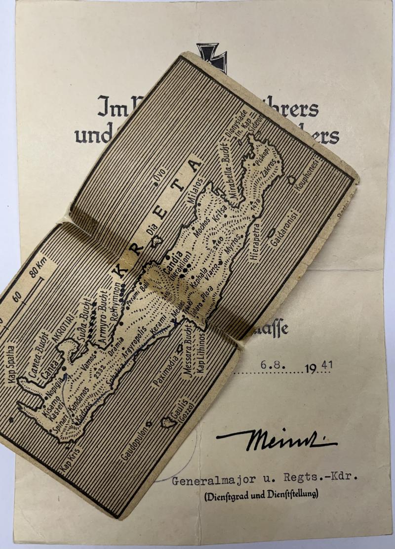 Citation - Luftwaffe - Sturm Rgt. - Crete - Suschke