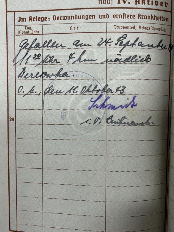 Wehrpass - WH (Heer) - Heeres Flak Abt.272 (mot)- Heiming