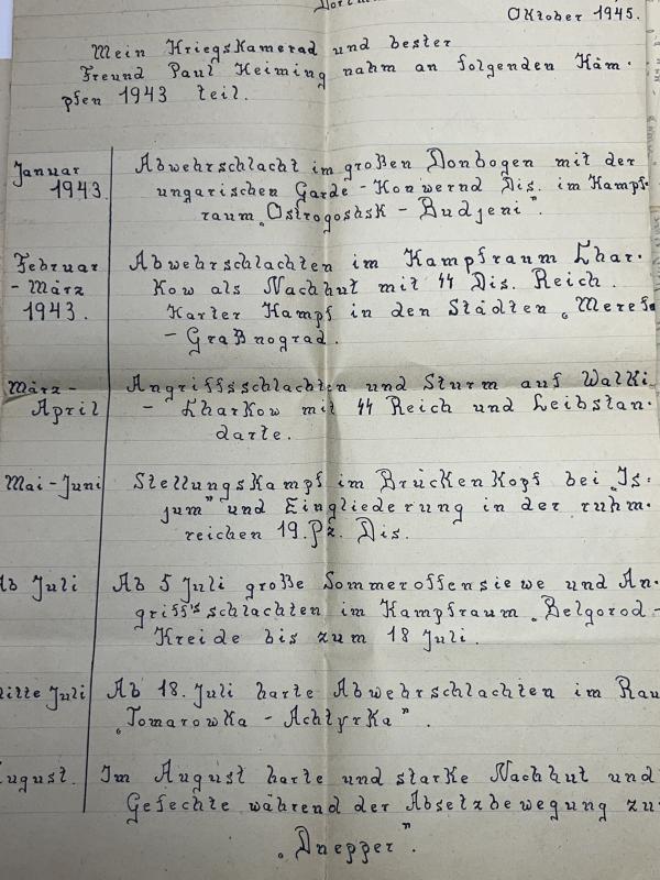 Wehrpass - WH (Heer) - Heeres Flak Abt.272 (mot)- Heiming