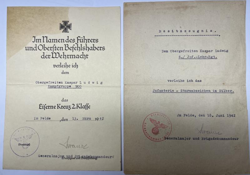 Citation grouping - WH (Heer) - Lehr Brigade 900 - Ludwig