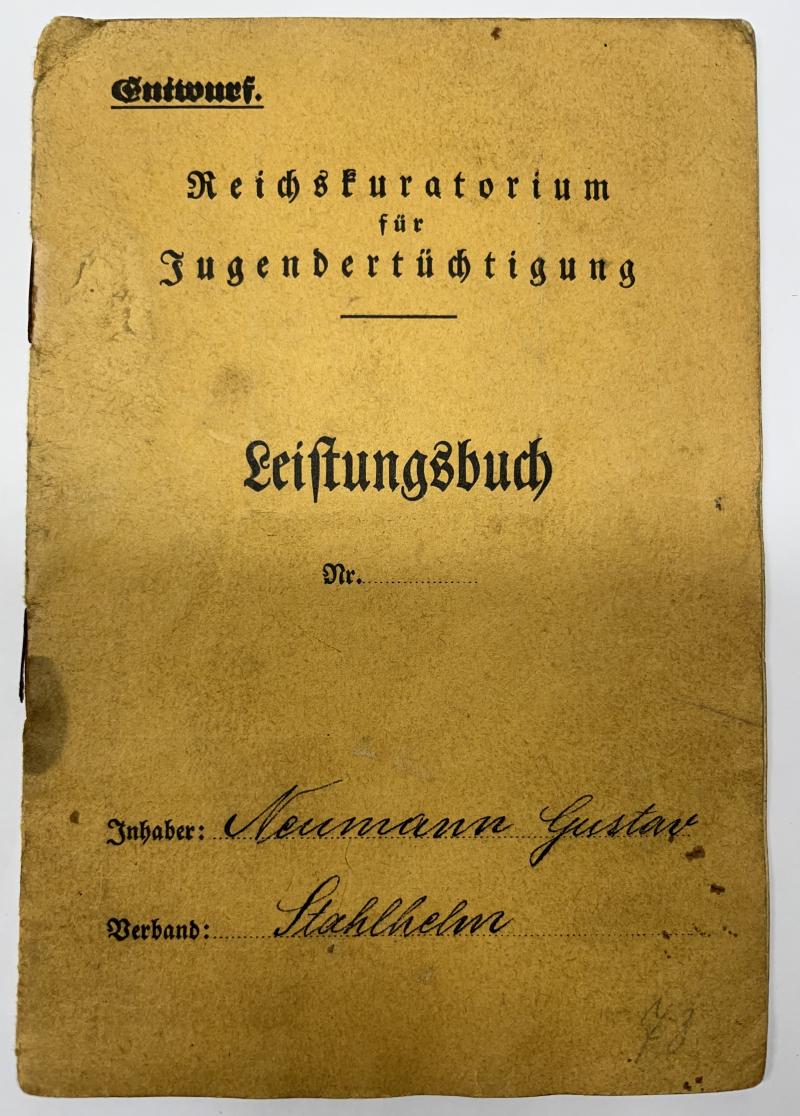N.S.D.A.P. I.D./S.A.Leistungsbuch - Neumann