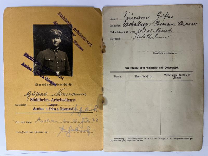 N.S.D.A.P. I.D./S.A.Leistungsbuch - Neumann