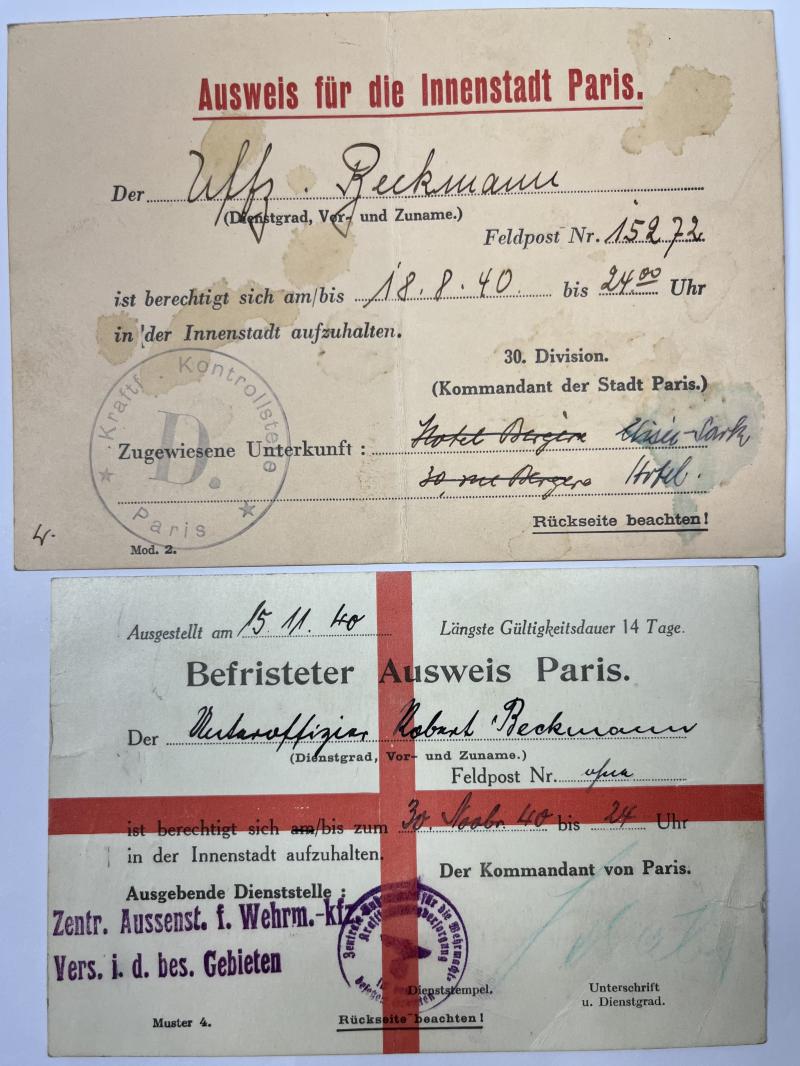 Citation grouping - WH (Heer) - 8.Pz.Div. - Beckmann