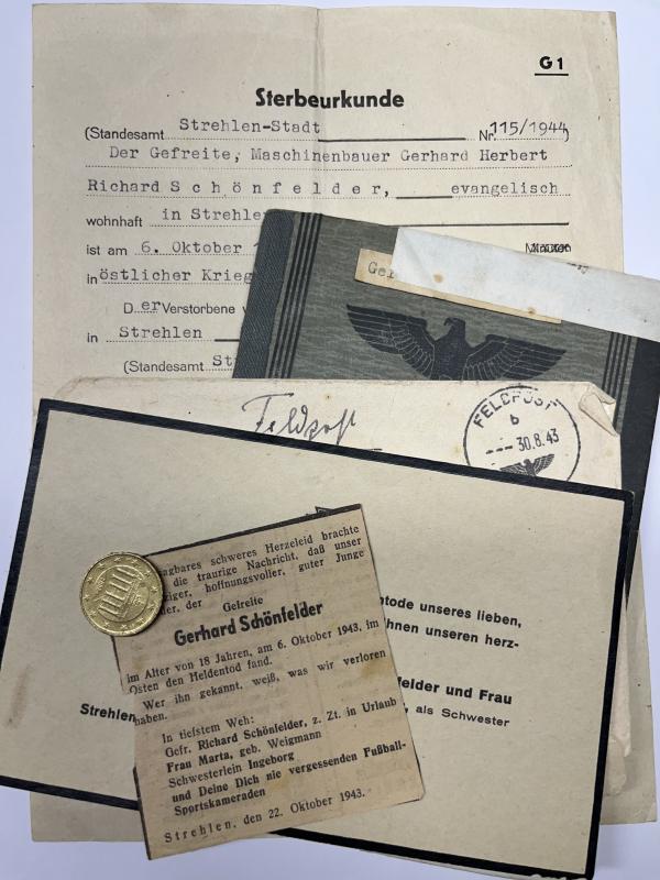 Wehrpass - WH (heer) - 7.Pz.Div. - Schönfelder