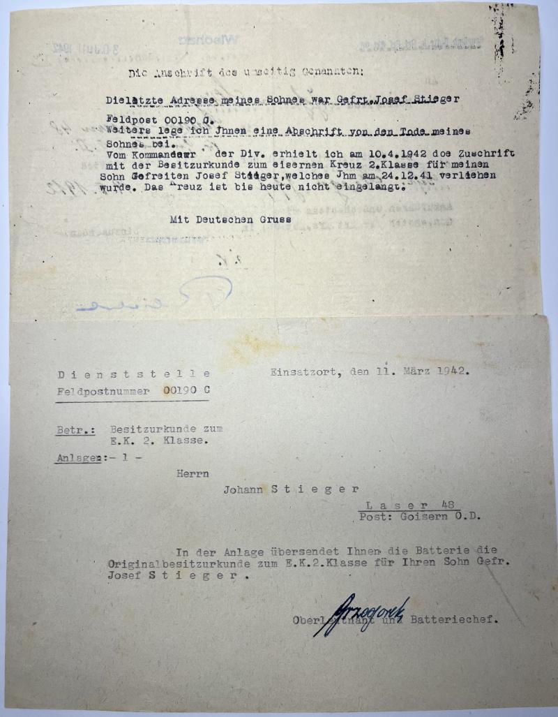 Citation grouping - WH (Heer) - 45.Inf.Div. - Steiger