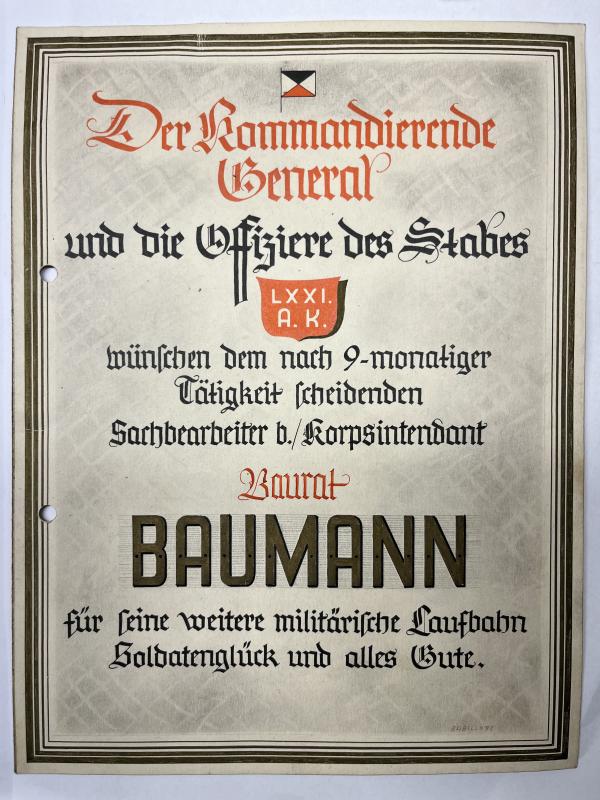 Citation grouping - WH (Heer) - Heeresverwaltung Norwegen - Baumann