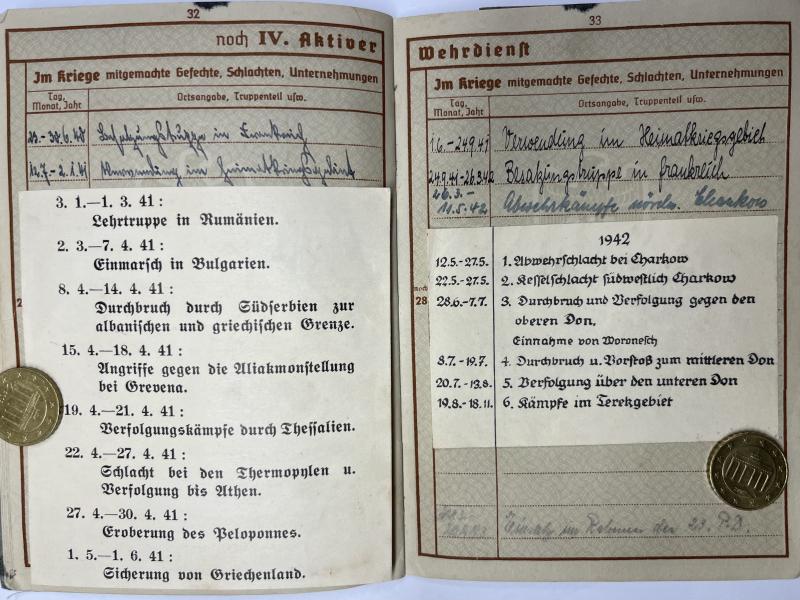 Wehrpass - WH (Heer) - Pz.Jäg.Ers.Abt.5 /23.Pz.Div. - Hutschalik