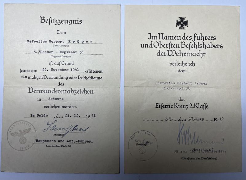 Citation grouping - WH (Heer) - 14.Pz.Div. - Stalingrad - Kröger