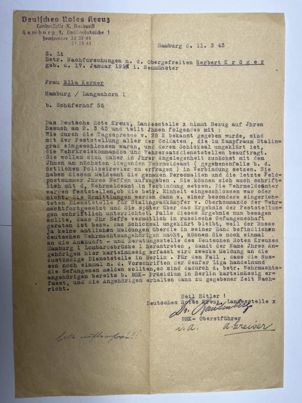 Citation grouping - WH (Heer) - 14.Pz.Div. - Stalingrad - Kröger