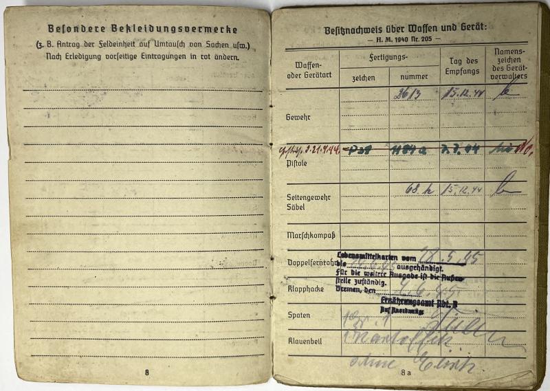 Soldbuch - WH (Heer) - 208.Inf.Div. - Hagemann