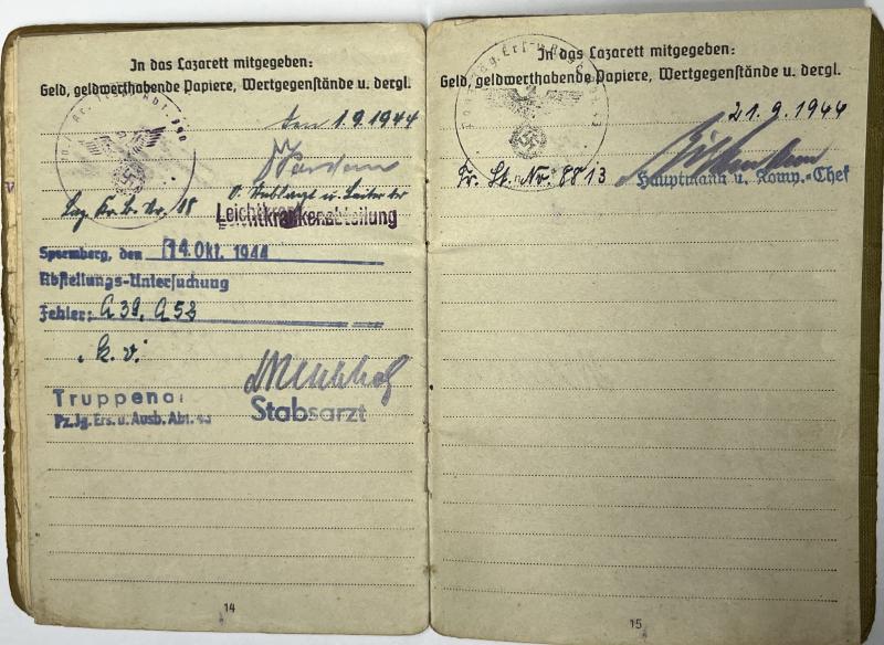 Soldbuch - WH (Heer) - 208.Inf.Div. - Hagemann