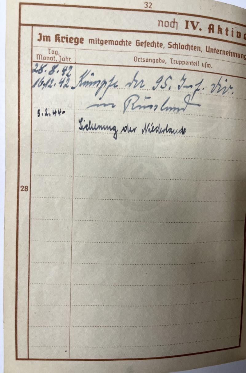 Wehrpass - WH (Heer) - Div.Nr.526 - Jansen