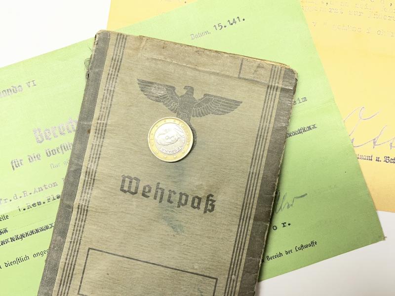 Wehrpass/+ - Luftwaffe - 20.Flak Div. - Eschbach