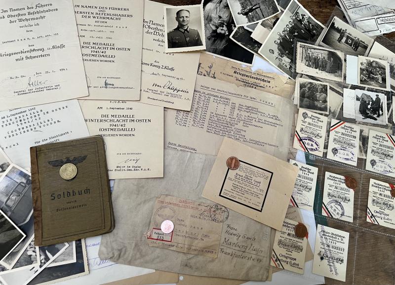 Soldbuch/citation grouping -  WH (Heer) - 153.Inf.Div. - Ganss