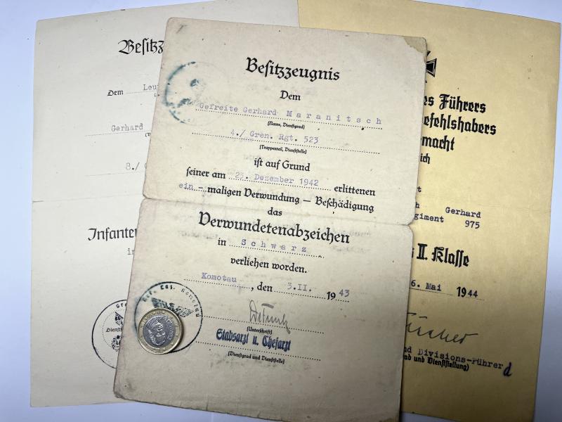 Citation grouping -  WH (Heer) - 297.Inf.Div./ 367.Inf.Div. - Maranitsch