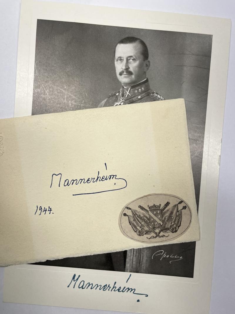 Printed photo/card - Mannerheim