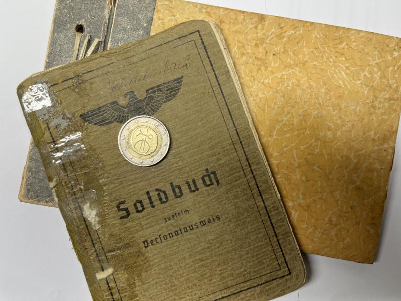Soldbuch/photo grouping - WH (Heer) - Flak Btl.606 - DAK - Schreckenbach
