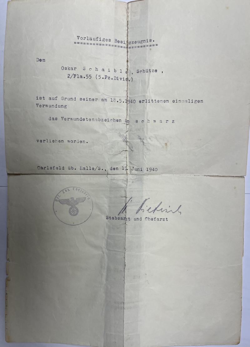 Citation grouping - WH (Heer) - 5.Pz.Div. - Schaible