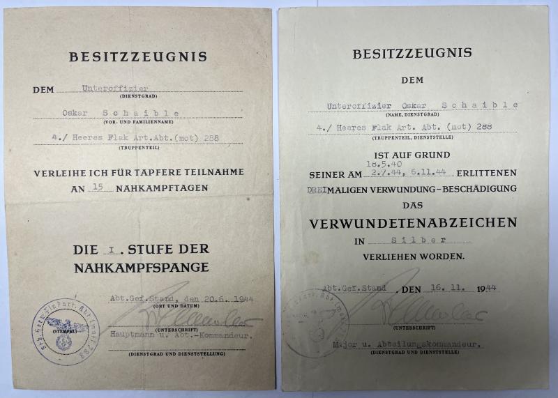 Citation grouping - WH (Heer) - 5.Pz.Div. - Schaible