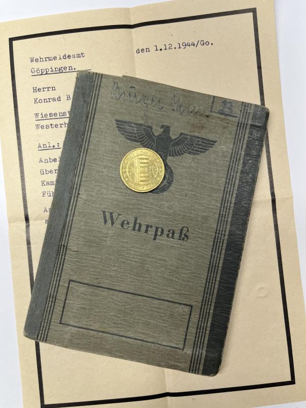 Wehrpass -  WH (Heer) -  97.Jäg.Div. - Burger