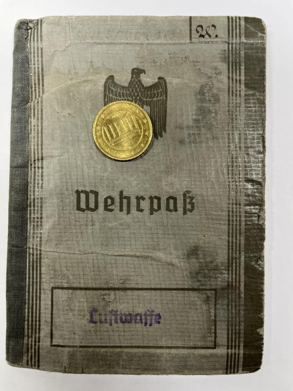 Wehrpass - Luftwaffe - Stabskp.H.Quartier des Oberbefehlhaber der Luftwaffe - Weinschenker