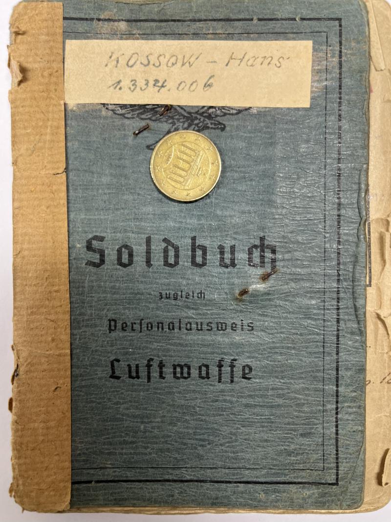 Soldbuch - Luftwaffe - 18.Flak Div. - Kossow