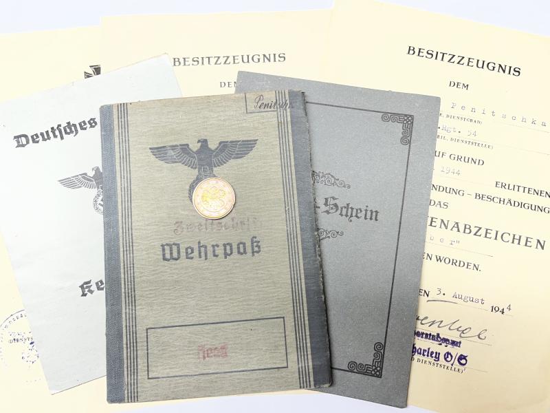 Wehrpass / citation grouping - WH (Heer) -100.Jäger Div. - Penitschka