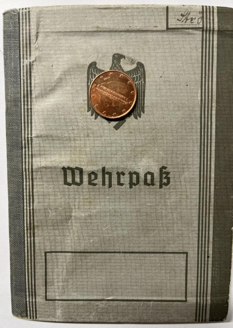 Wehrpass -  WH (Heer) -  125.Inf.Div. - Ströbele