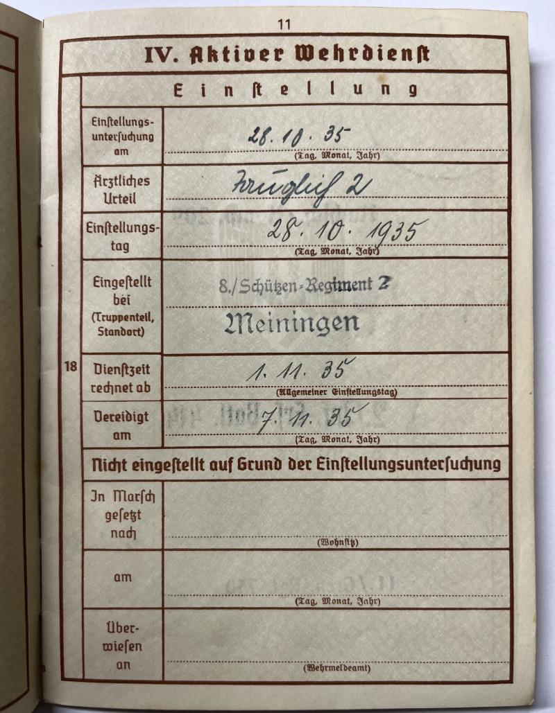 Wehrpass - WH (Heer) - 118.Jäg.Div. - Jungman