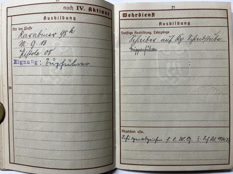 Wehrpass - WH (Heer) - 118.Jäg.Div. - Jungman