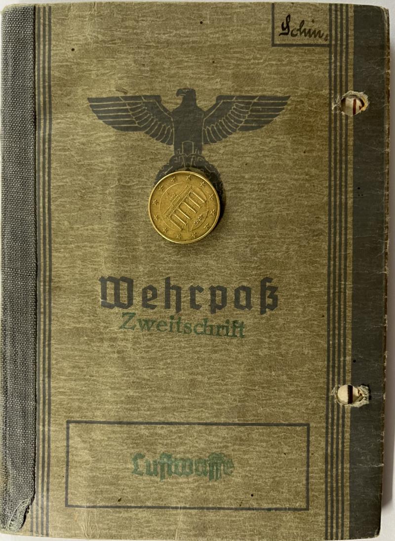 Wehrpass - Luftwaffe - Schw.Flak Abt.407 - Schindelmeiser