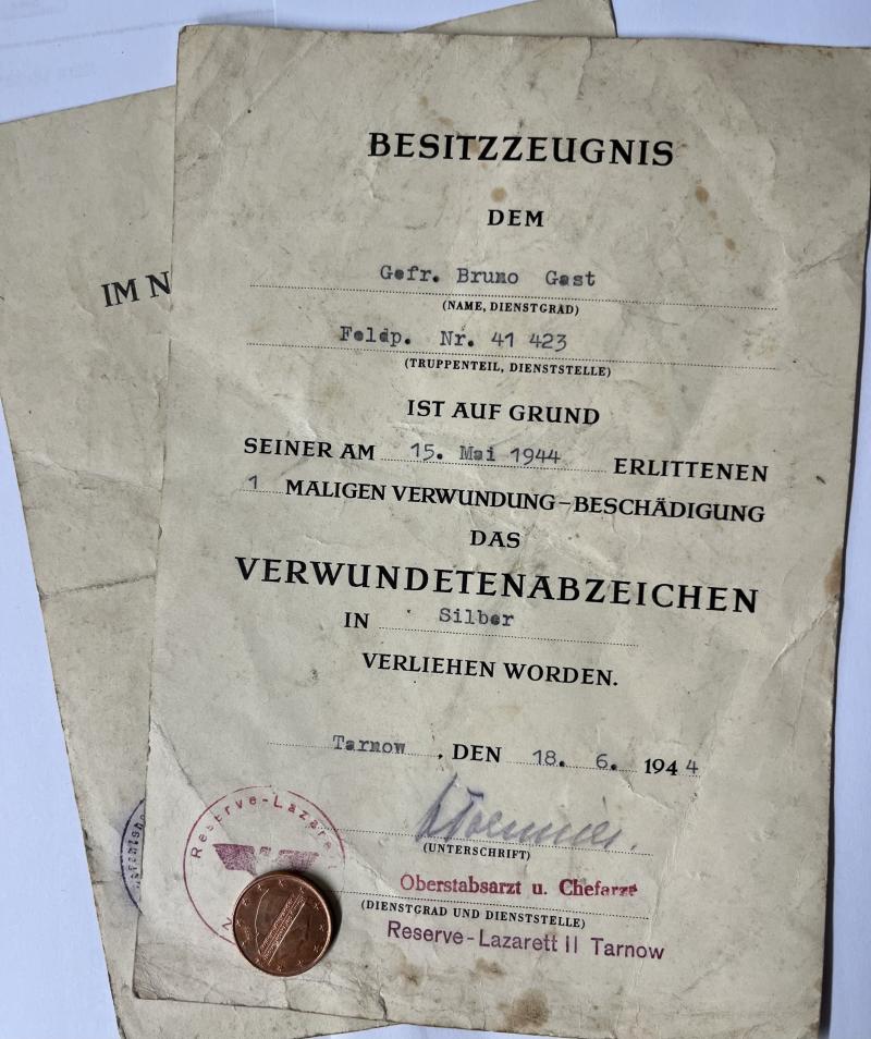 Citation set -  WH (Heer) -  Pi.Btl.741 - Gast