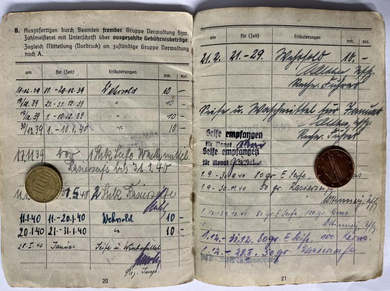 Soldbuch - Luftwaffe - 16.Flak Div. - Hoffmann