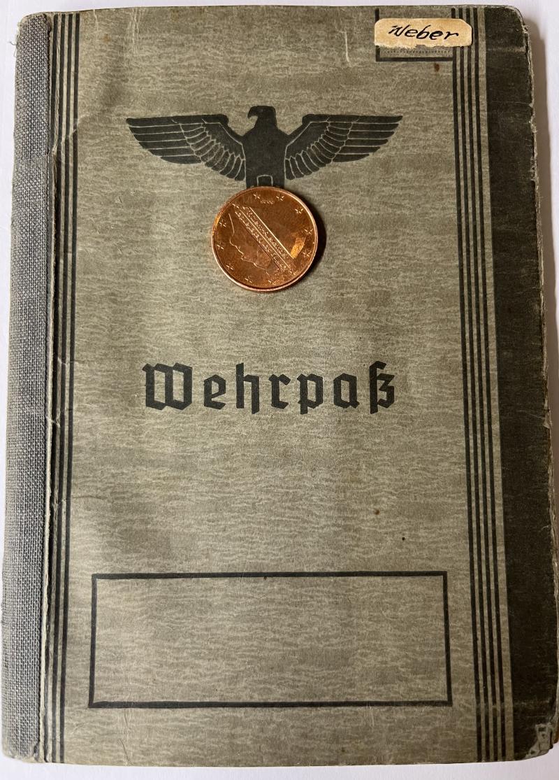 Wehrpass - WH (Heer) - Schneeräumkomp.225 - Weber