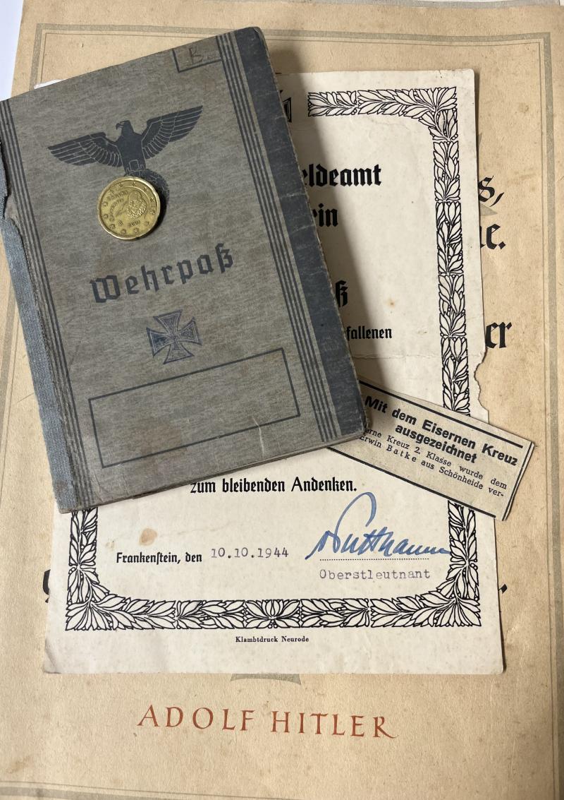 Wehrpass -  WH (Heer) -  Pz.Gren.Div. 