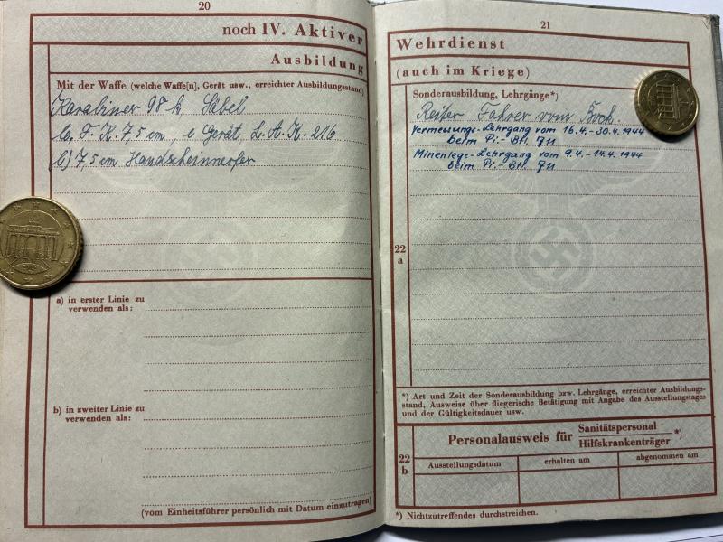 Wehrpass - WH (Heer) - 711.Inf.Div.- Weber