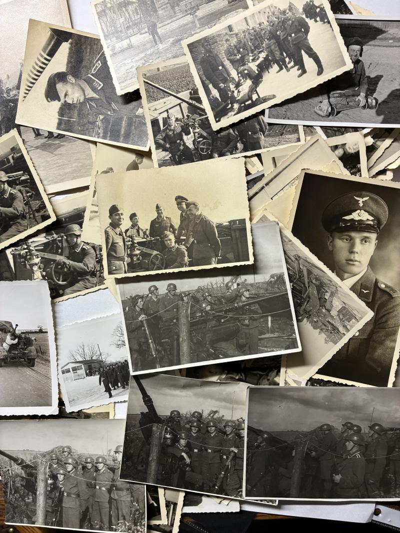 Wehrpaß /citation / photo grouping - Luftwaffe - Flak - Wilkmann