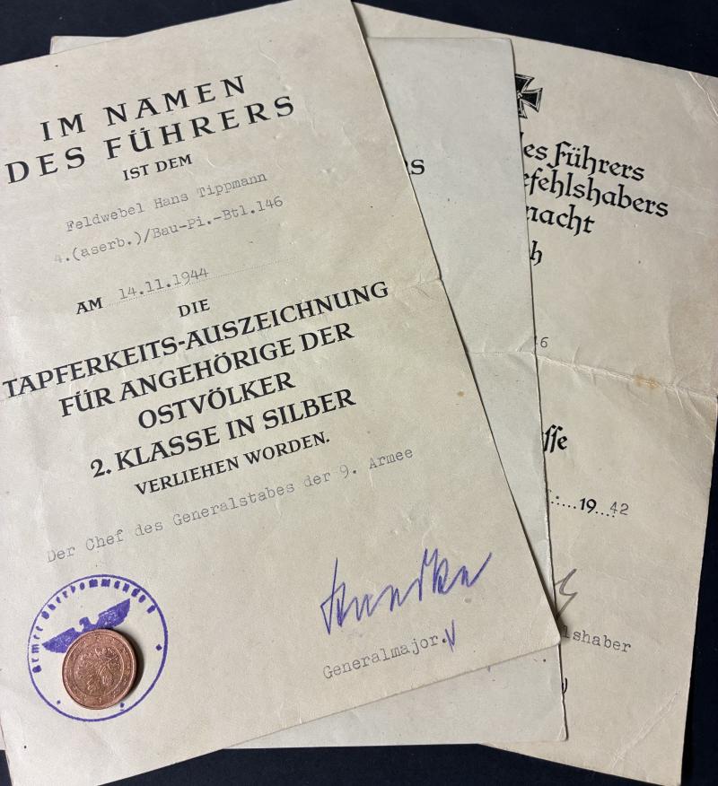 Citation grouping -  WH (Heer) - Bau-Pi.Btl.146 / 1.Pz.Armee/9.Armee - Tippmann