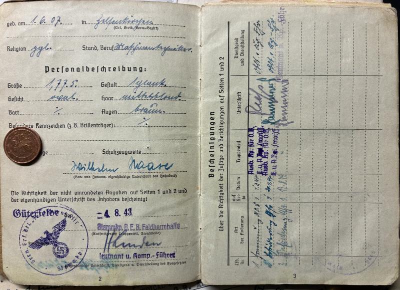 Soldbuch WH (Heer) - Pz.Gren.Div.