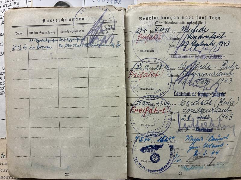 Soldbuch WH (Heer) - Pz.Gren.Div.