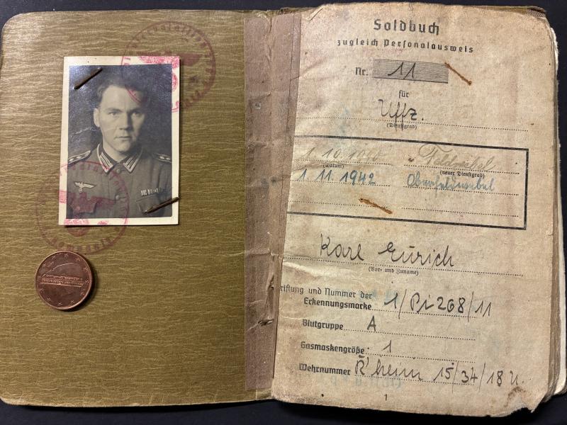 Soldbuch WH (Heer) - 268.Inf.Div. - Eurich