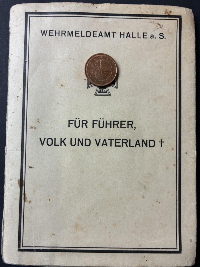 Wehrpass -  WH (Heer) -  294.Inf.Div. - Steinbach