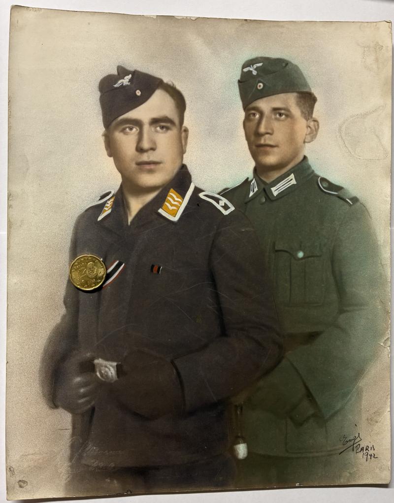 Large colourised studio photo - Paris - 1942