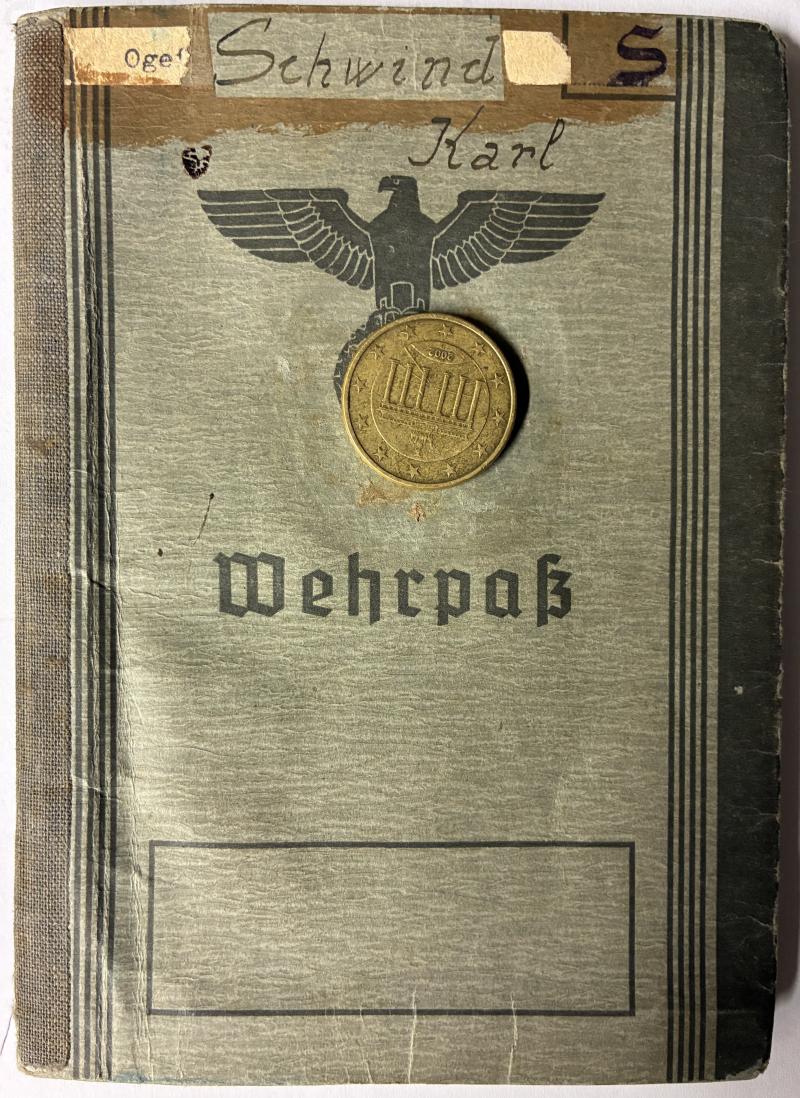 Wehrpass - WH (heer) - 1.Pz.Div. -  Schwind