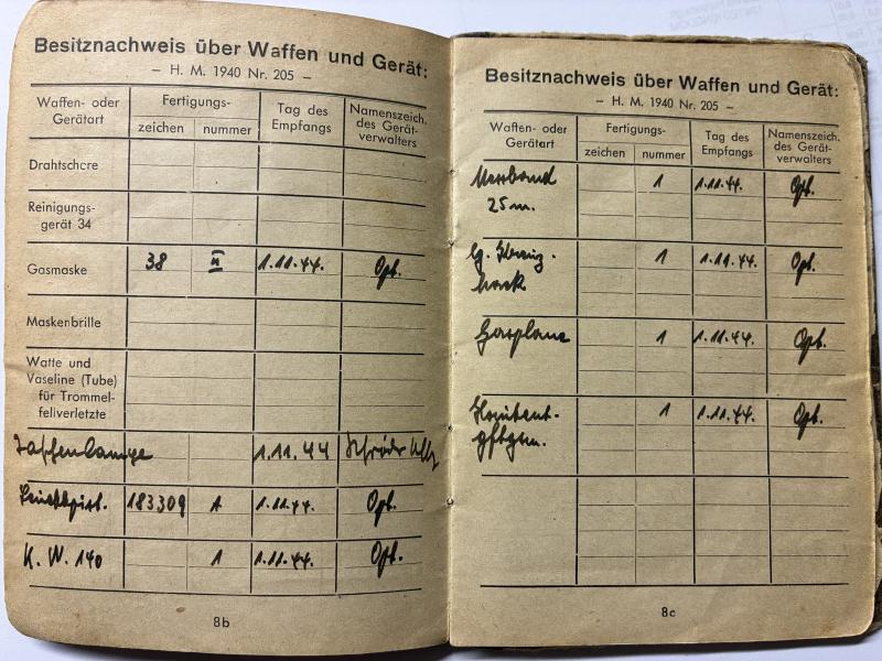 Soldbuch WH (Heer) - 26.Inf.Div. - Verfürth?