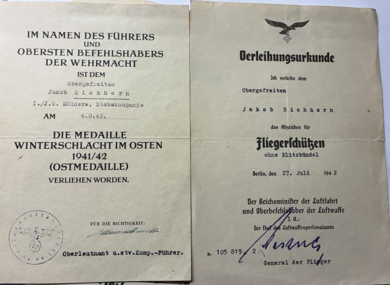 Soldbuch/citation grouping - Luftwaffe - K.G.55