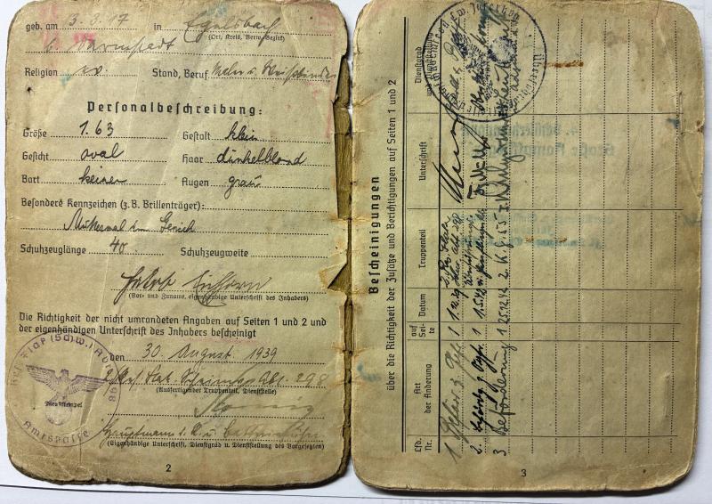 Soldbuch/citation grouping - Luftwaffe - K.G.55